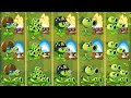 Pvz 2 Gameplay - All Peashooters &amp; Torchwood &amp; Pea Vine Combo Challenge - Which Team Plant Will Win