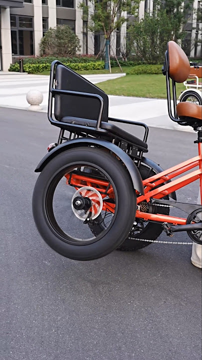 three wheeler Electric bicycle 🚲   #cycle#bicycle#mtb#threewheeler#shorts