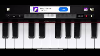 Sapphire on piano, easy 