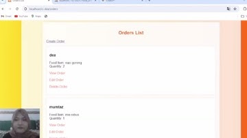 UAS Web Programing Lanjut | membuat website list order menggunakan frame work codeigniter 3