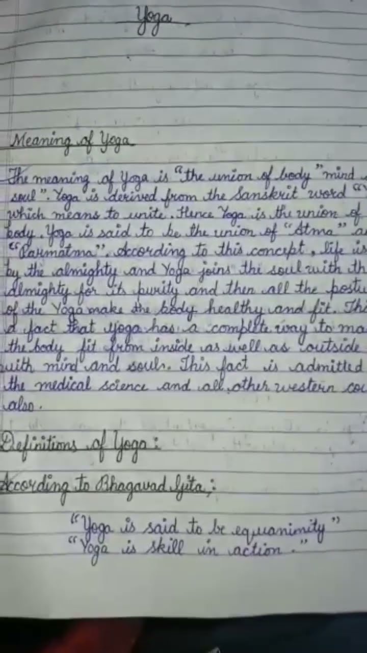 Yoga Chapter 5 Class 11th Physical Education Yoga Se Hi Hoga Notes Best Yoga Chapter 5 Class 11th Physical Education Yoga Se Hi Hoga Notes Best