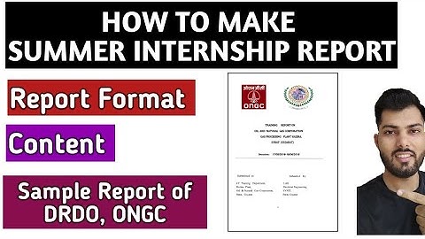 How to Make Internship Report|How to Make a Summer Training Report| Internship report engineering