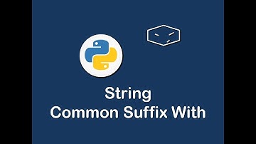 string common suffix with in python 😀