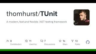 GitHub - thomhurst/TUnit: A modern, fast and flexible .NET testing framework