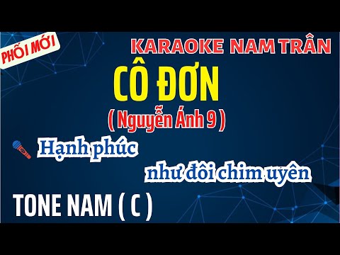 Karaoke Cô Đơn ( Nguyễn Ánh 9 ) Tone Nam | Nam Trân
