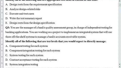 Chữa đề thi ISTQB advanced level by Tạ Thị Thinh _ Chương 1 phần 1 sách bộ đề