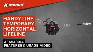 Handy Line Temporary Horizontal Lifeline Features Usage Video Kstrong Asia