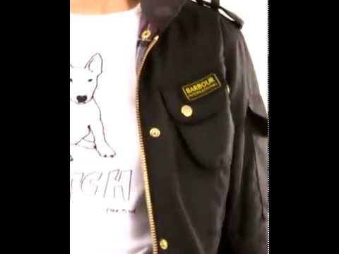 barbour international waxed jacket womens
