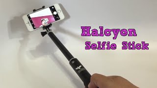 Halcyon Technologies Selfie Stick Foldable Professional Monopod: Wireless Bluetooth Selfie Stick