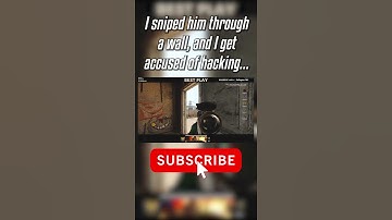 I Sniped him Through a Wall and got Accused of Hacking... #Shorts
