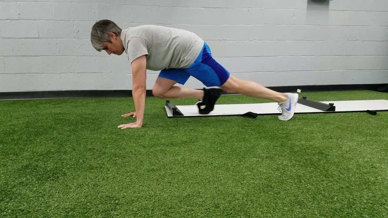 slide board knee drive YouTube
