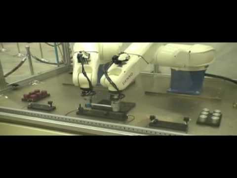 （株）デンソーウェーブのロボット協調動作（ライト電業オリジナル展示会2007より）