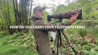 How do you carry your telephoto lens?