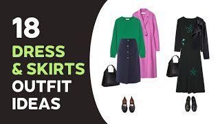 Dresses & Skirts Capsule Wardrobe: 18 Spring Outfit Ideas + Outerwear