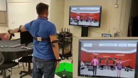 Wearable Inertial sensors integrated with an exergame