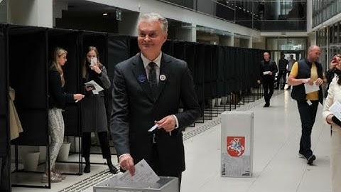 Išankstiniai rinkėjai balsavo Lietuvos prezidento rinkimuose