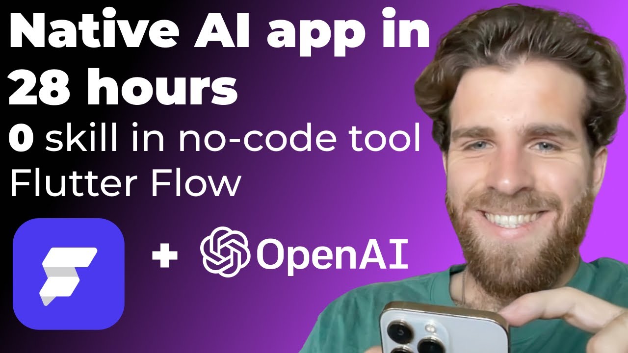 App development in 28 hours with no-code tool Flutter flow with 0 skills of the tool, 