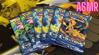 Opening Pokemon Evolutions Packs  - ASMR Sounds