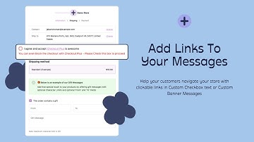 How to add Clickable Links to your Shopify Checkout | Checkout Plus