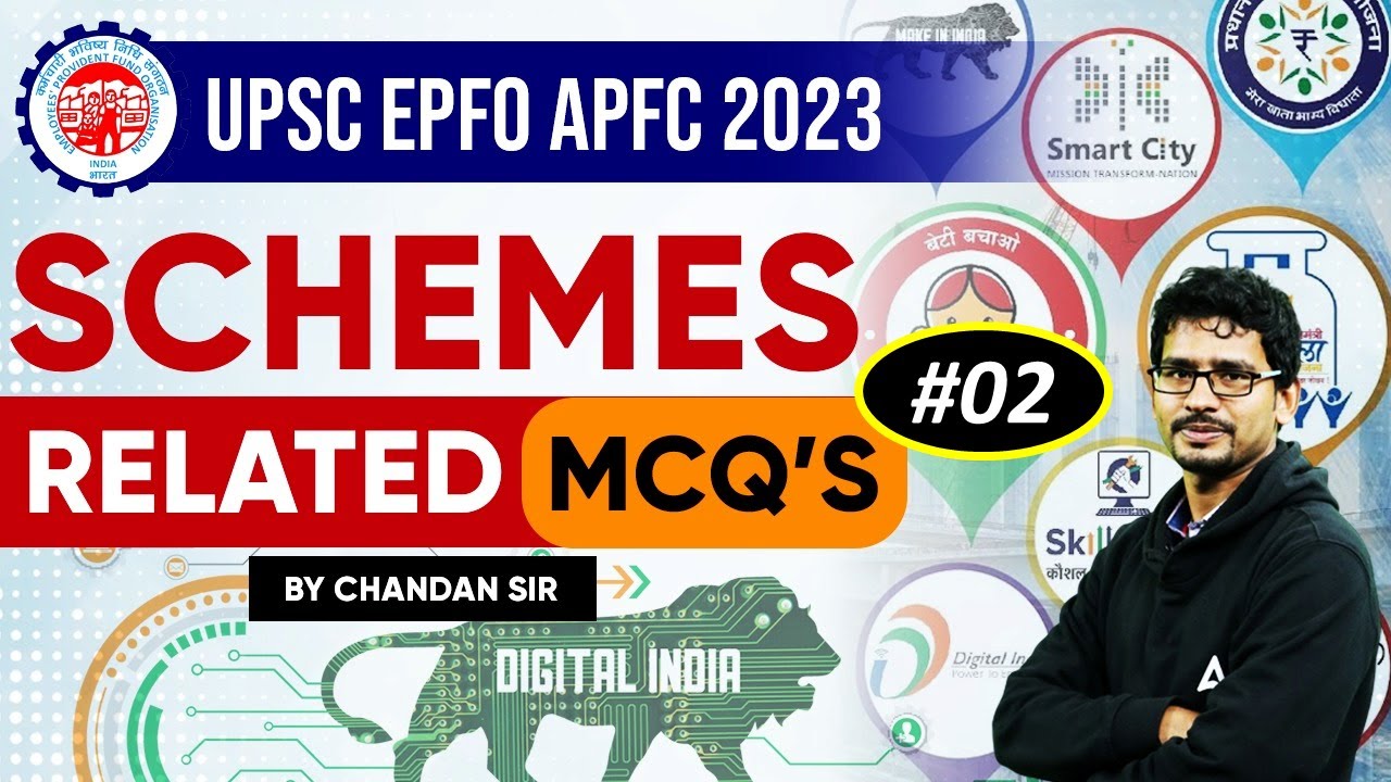 UPSC EPFO APFC & EO/AO 2023 | SCHEMES RELATED MCQs #2 for UPSC EPFO ...
