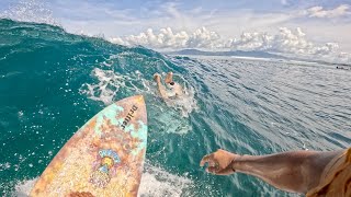 Riding High: Last Day Surfing Adventure at Lakey Peak | Epic Waves & Good Vibes!