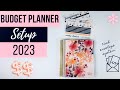 Setting up my budget planner for 2023  low income budget  variable income  cash envelope system