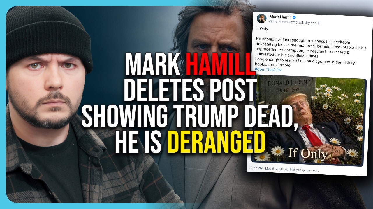 Mark Hamill DELETES Post Showing Trump Dead, He Is DERANGED - YouTube