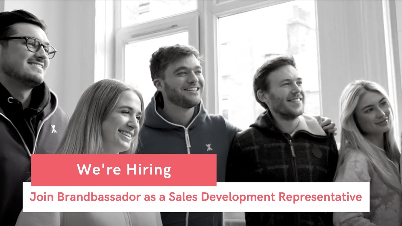 We are Hiring! Join Brandbassador as a Sales Development Representative