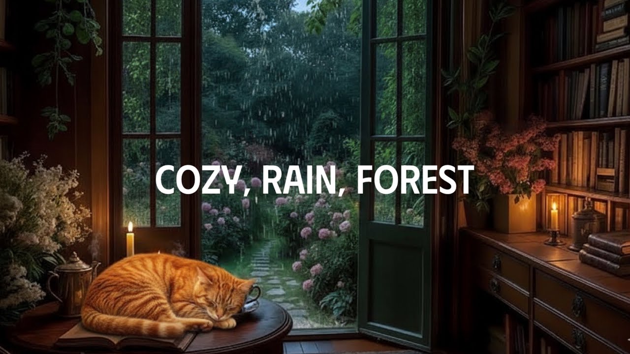 아늑한 곳에서 듣는 빗소리| 수면 · 독서 · Rain ASMR for Sleep