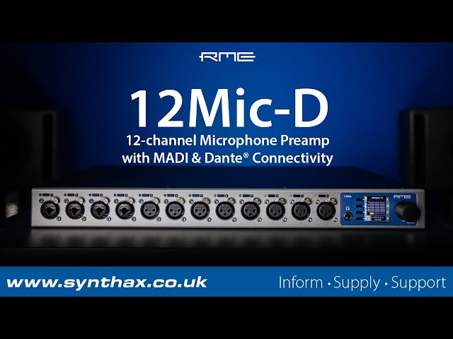 Preamplificador de micrófono RME 12MIC-D