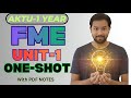 FME UNIT-1 ONE SHOT | Full Theory & Numericals | BME 101/201 | By Atul Sir