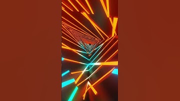 #Short #Abstract Background Video 4k Orange Teal Gradient Triangle Metallic Tunnel VJ #LOOP #ASMR