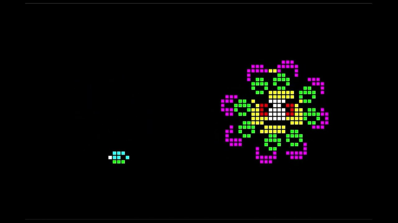 MZ-700「ファンタジーゾーン」FANTASY ZONE 2面ボスのボランダ表示だけ