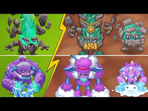 All Adult Celestials Comparison  | My Singing Monsters vs Dawn of Fire vs The Lost Landscapes