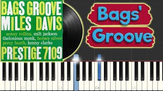Milt Jackson - Bags' Groove - Jazz Piano Tutorial
