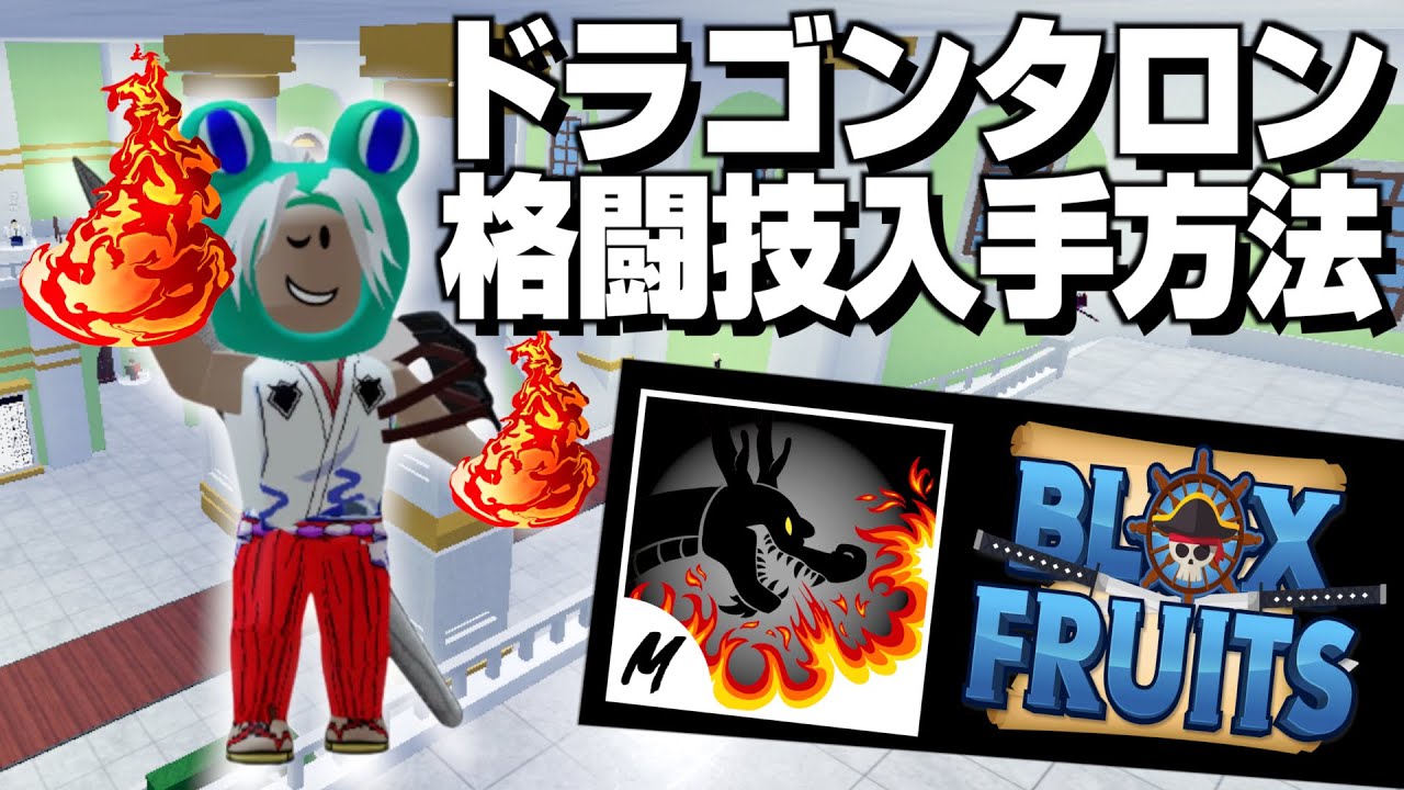 【ロブロックス】ブロックスフルーツで格闘技ドラゴンタロンを入手してみた【Roblox】 YouTube