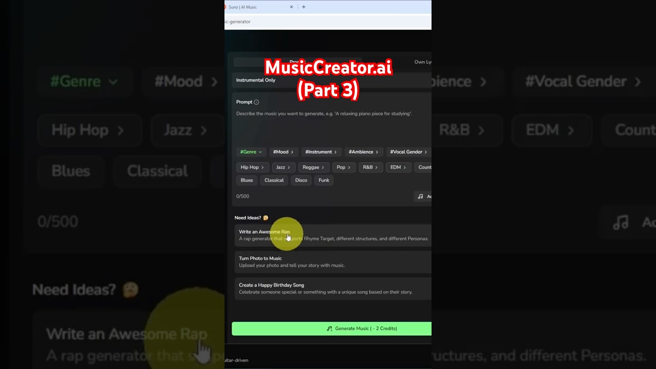 MusicCreator.ai (часть 3) 