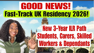 GOOD NEWS! UK ILR Hack | 3 Years ILR Path For Carers, Students & Skilled Worker Visa Holders 