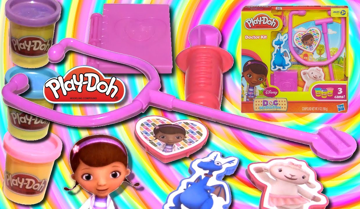 Play Doh ??? Doc McStuffins ??? Doctor Kit Playset 2014 Feat. Lambie Stuffy