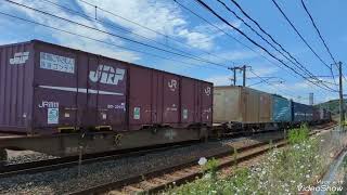 2022.8.28 貨物列車 EF210-12+コキ 16B 山陽本線