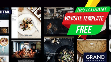 Create Restaurant HTML Template FREE Website Editable Web Design