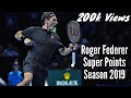Roger Federer - Super Points in 2019 (HD)