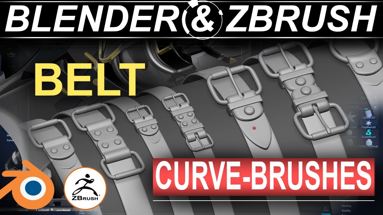 free zbrush belts