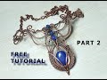 Free tutorial how to make necklace with blue Jade. Part 2