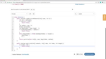 【每日一题：小Fu讲解】LeetCode 698. Partition to K Equal Sum Subsets