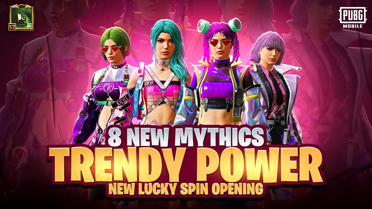 $40,000 UC Trendy Power Spin Pubg Mobile | 8 Mythics Spin