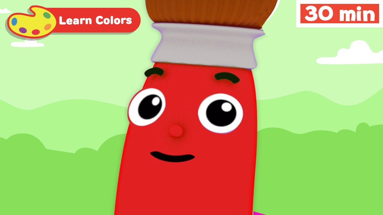Kids Learn Colors with Petey Paintbrush | Early Learning Videos for