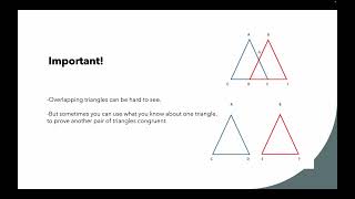 Identifying Common Parts of Overlapping Triangles