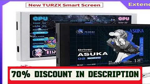 A must-have product! TURZX New 5.2 Inch IPS Secondary Screen 1280x720 USB-C Interface CPU GPU RAM