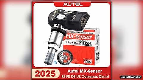 Autel MX Sensors 2in1 Pressin Sensor 315MHz 433MHz frequencies Tire Replacement TPMS Sensor Work